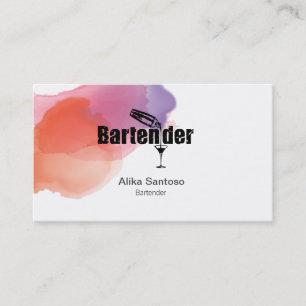 Barkeeper-Visitenkarte Visitenkarte