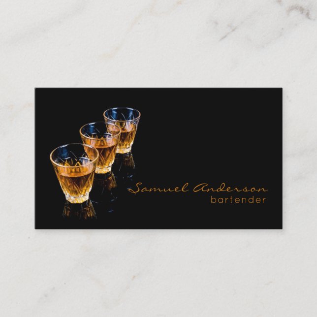 Barkeeper-Visitenkarten Visitenkarte (Vorderseite)