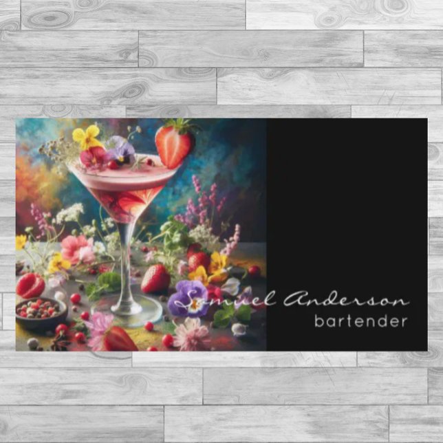 Barkeeper-Visitenkarten Visitenkarte (Von Creator hochgeladen)
