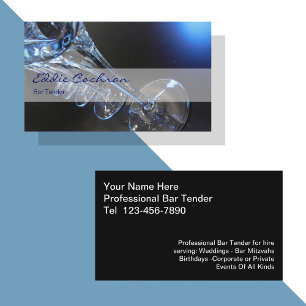Barkeeper-Visitenkarten Visitenkarte