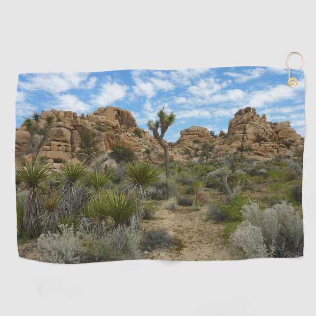 Barker Dam Loop Trail im Joshua-Tree-Nationalpark Golfhandtuch (Horizontal)