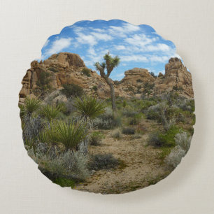 Barker Dam Loop Trail im Joshua-Tree-Nationalpark Rundes Kissen