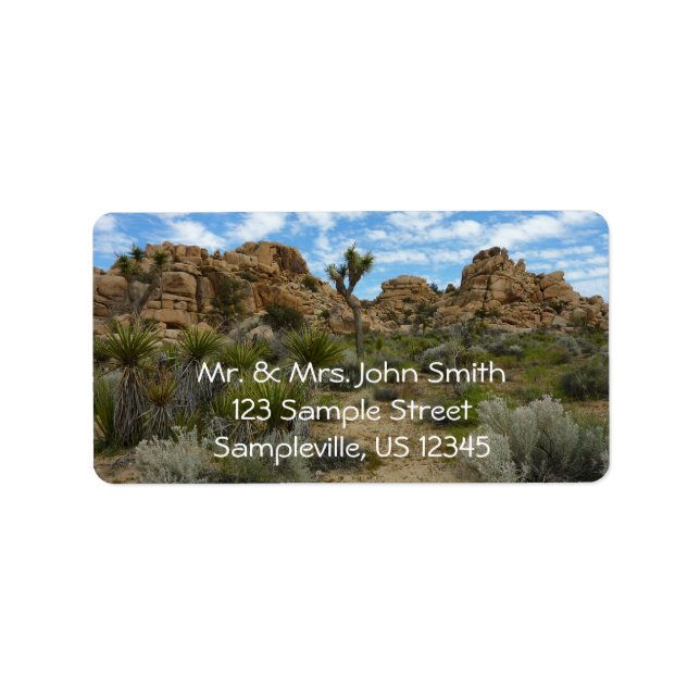 Barker Dam Loop Wandern im Joshua Tree Nationalpar Adressaufkleber (Vorne)