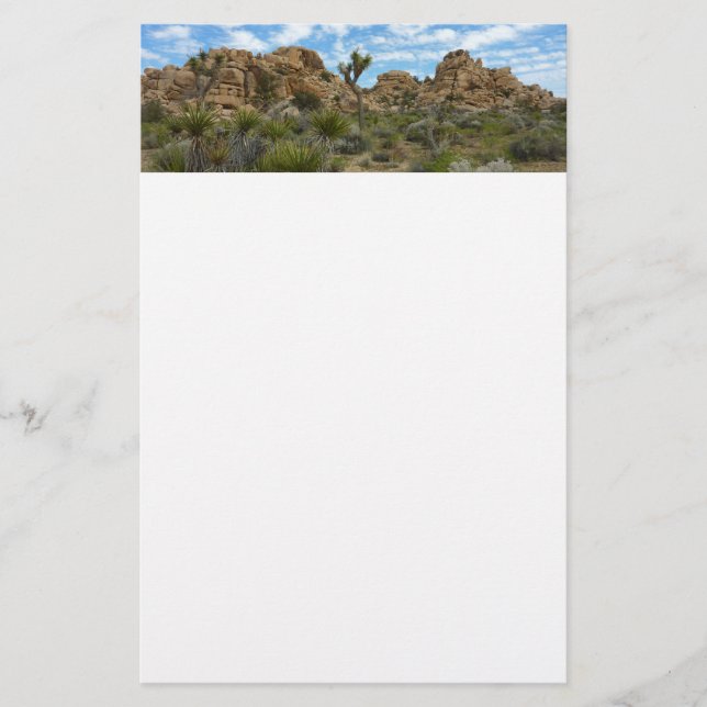 Barker Dam Loop Wandern im Joshua Tree Nationalpar Briefpapier (Vorderseite)