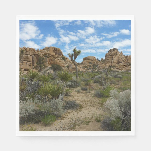 Barker Dam Loop Wandern im Joshua Tree Nationalpar Serviette (Vorderseite)