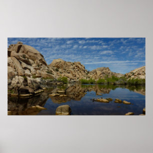 Barker Dam Reflection bei Joshua Tree I Poster