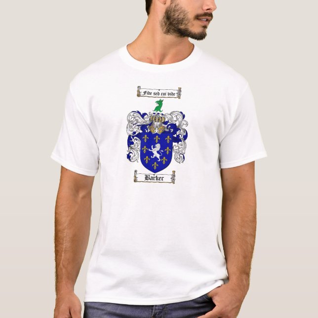 BARKER-FAMILIENWAPPEN - BARKER-WAPPEN T-Shirt (Vorderseite)