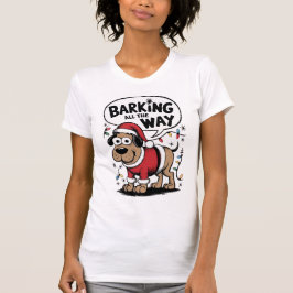 Barking Hund Weihnachts-T - Shirt