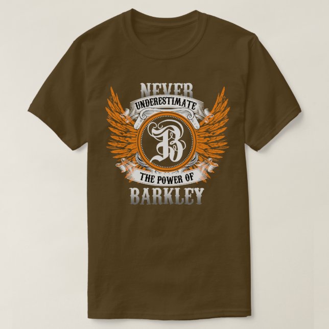 Barkley Name Shirt nie unterschätzen Power O (Design vorne)