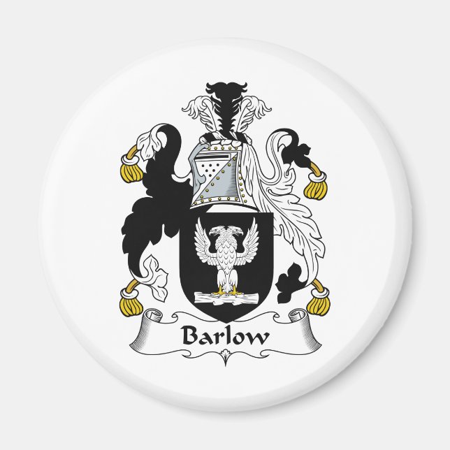 Barlow Familienwappen Magnet (Vorne)