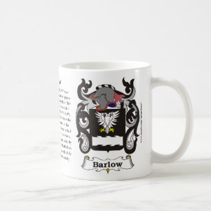 Barlow, Geschichte, Bedeutung und die Wappen-Tasse Kaffeetasse