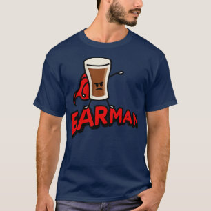 Barman Barkeeper Irish Stout Bierpuff T-Shirt