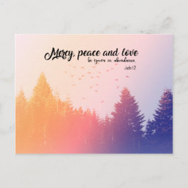Barmherzigkeit, Frieden und Liebe (Jude 1:2) Postkarte