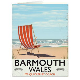 Barmouth North wales affiche de voyage vintage