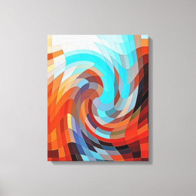 BARN ABSTRAKT LEINWANDDRUCK (Vorderseite)