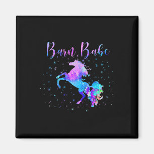 Barn Babe Funny Horse Owner Reitsport Girls Magnet
