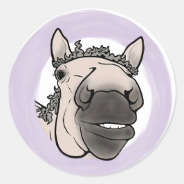 Barn-Banter-Lavendel-Aufkleber Runder Aufkleber