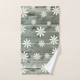 Barn Board Daisy Blume Handtuch