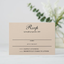 Barn Couple RSVP Karte