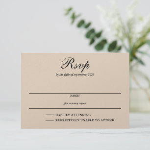 Barn Couple RSVP Karte