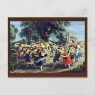 Barn Dance by Rubens Peter Paul (Beste Qualität) Postkarte