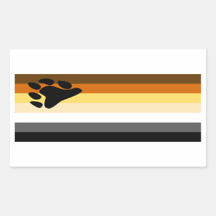 Bärn-Flagge Rechteckiger Aufkleber