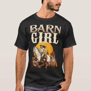 Barn Girl I Reittier Pony Horse Fan T-Shirt