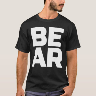 Bärn-große Text-Graubär-Schwarz-Brown-Grafik T-Shirt