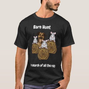 Barn Hunt auf der Suche nach Ratten mit einem Deut T-Shirt