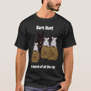 Barn Hunt auf der Suche nach Ratten mit sable Deut T-Shirt