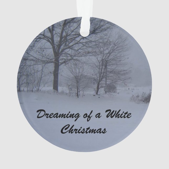 Barn in a Maine Blizzard Ornament (Rückseite)