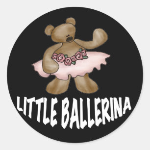Bärn-kleine Ballerina Runder Aufkleber