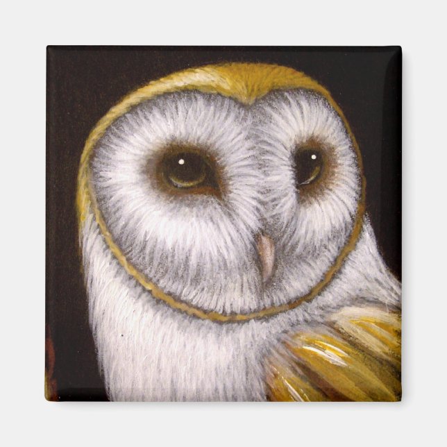 BARN OWL FERMER MAGNET (Devant)
