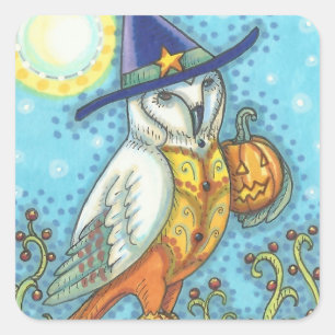 BARN OWL FOLART, HALLOWEEN VORD STICKERS