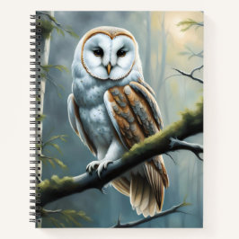 Barn Owl in the Forest Notizbuch