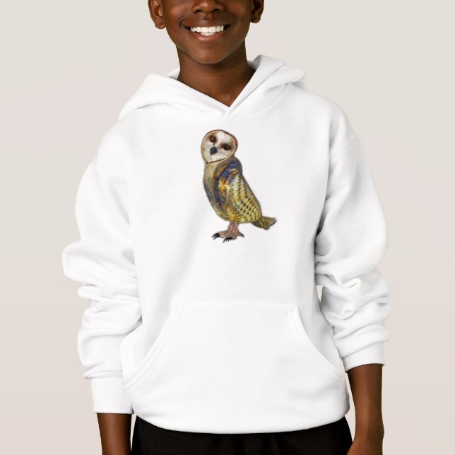 Barn Owl Kid Hoodie (Vorderseite)