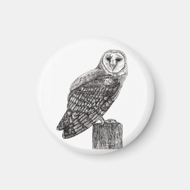 Barn Owl Magnet (Vorne)
