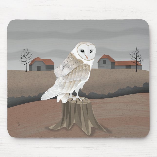 Barn Owl Mousepad (Vorne)