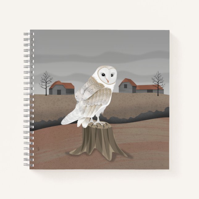 Barn Owl Notizbuch (Vorderseite)