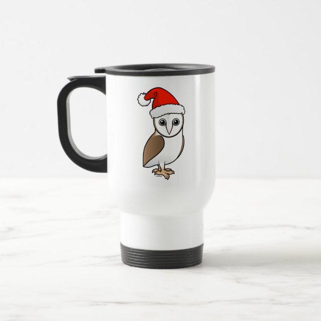 Barn Owl Santa Reisebecher (Links)
