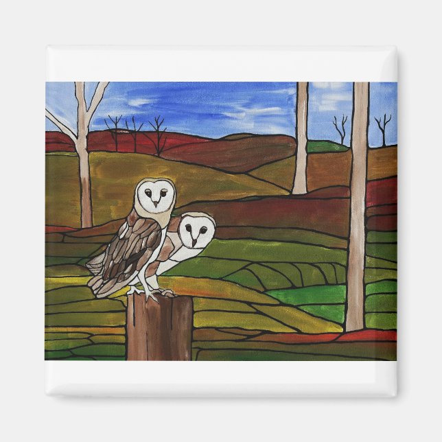 BARN OWLS MAGNET (Vorne)
