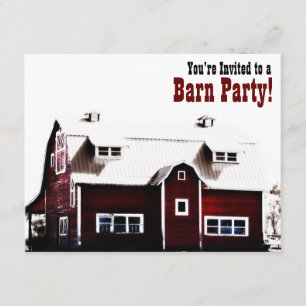Barn Party - Country Style - Zusammentreffen Einladung