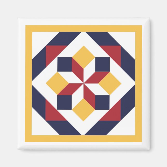 Barn Quilt Magnet (Vorne)