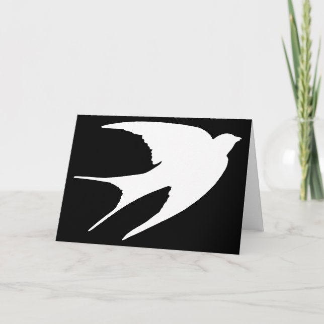 Barn Swallow Karte (Vorderseite)
