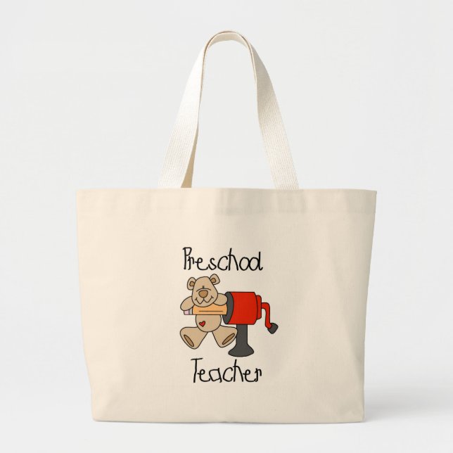 Bärn-Vorschullehrer-T-Shirts und Geschenke Jumbo Stoffbeutel (Vorne)