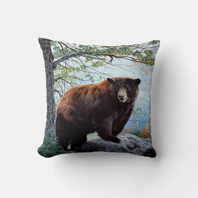 Bärn-Waldnatur-Entwurf Kissen (Vorderseite)
