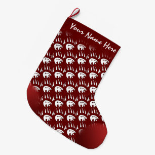 Bärn-WeihnachtsStrumpf-Stammes- Bärentatze-Strumpf Großer Weihnachtsstrumpf