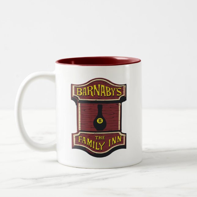 Barnaby's Family Inn Zweifarbige Tasse (Links)