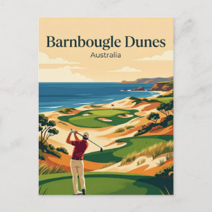 Barnbougle Dunes Tasmania, Australien Postkarte