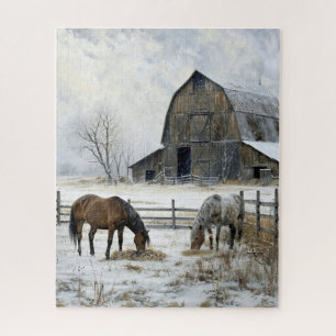 Barne et Chevaux Jigsaw Puzzle